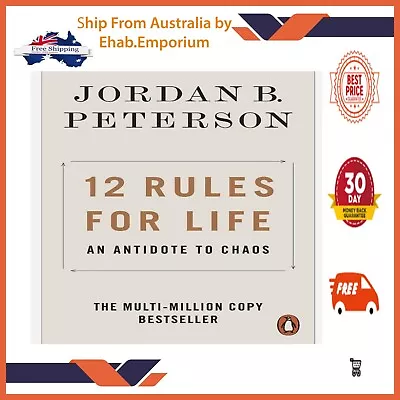 12 Rules For Life 2019 By Jordan B. Peterson Paperback Book-FREE SHIPPING-AU • $18.50