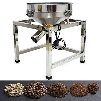 Electric Stainless Steel Vibrating Sieve Shaker Machine 80 Mesh Powder Sifter • $417