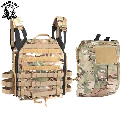 £52.68 • Buy Tactical Molle JPC 2.0 Vest Zip Panel Plate Carrier AVS Pack Pouch Combat Vest
