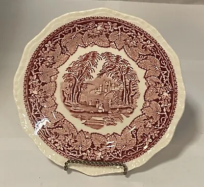 Mason's Vista Transferware IronStone 7 7/8 Salad Plate Vista Pink ~ Multiple Ava • $7.99