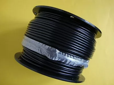 BLACK Vinyl Coated Wire Rope Cable1/8  - 3/16  7x7 250 Ft Reel • $59.70