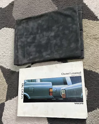 Volvo 740 Series Owners Manual Handbook Wallet Book Pack Saloon Estate 1984-1990 • $11.32