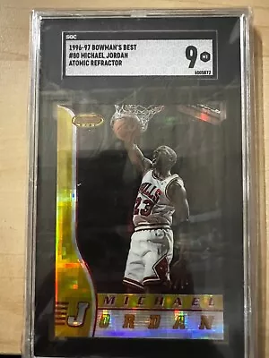 1996-97 Bowman's Best #80 Michael Jordan Atomic Refractor SGC-Grade 9 • $1600