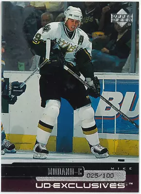 1999-00 Upper Deck Mike Modano UD Exclusives /100 SP • $19.99