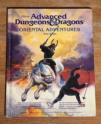 Official AD&D Oriental Adventures TSR RPG 2018 Gary Gygax VG+ • $52.87