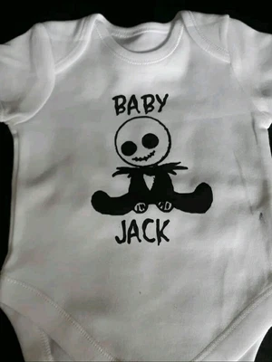 £7.50 • Buy Goth Alternative Baby Vests. Nightmare Before Christmas 