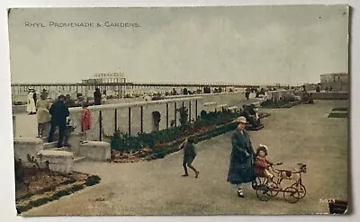 £7.99 • Buy Rhyl; Promenade & Gardens; Little Girl On Cart & Horse; Tuck's Vintage Postcard