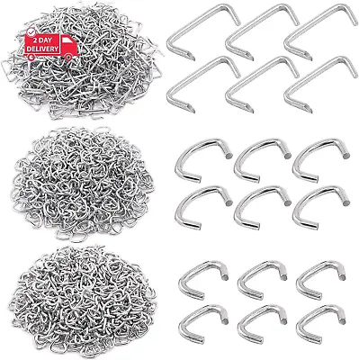 1500Pcs 3/4  1/2  3/8  Galvanized Hog Rings Assortment Kit Professional Upholst • $34.50