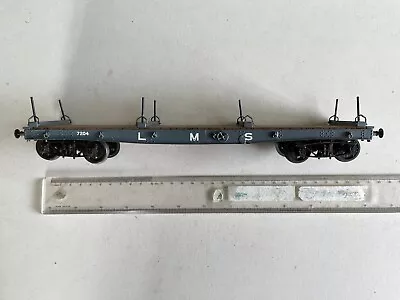 O GAUGE - METAL (WOOD PLATFORM) KIT BUILT BOGIE BOLSTER WAGON - Approx 30cm LONG • £39.99