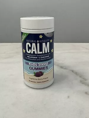 Natural Vitality Calm Kids Sleep Gummies - Nighttime Berry 60 Gummies EXP: 09/24 • $14.99