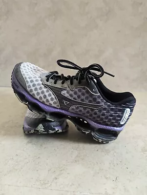 Mizuno Wave Prophecy 4 Women's Running Shoes Gray Purple Size W6 • $65