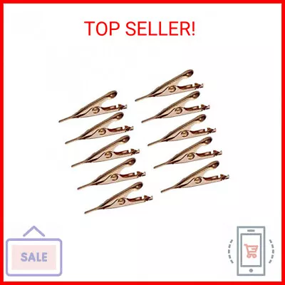 Micro Toothless Alligator Test Clips Copper Plated With Smooth Tip 5amp (10 Pa • $11.99