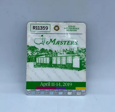 2019 Masters Badge  - Augusta National Golf Club - Tiger Woods Champion! • $309.99