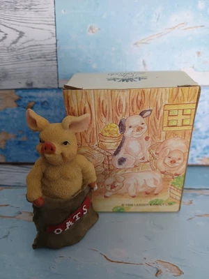 £5.55 • Buy Porkers Daily Oats -Pig In An Oatbag Figure The Leonardo Collection Boxed 1990's