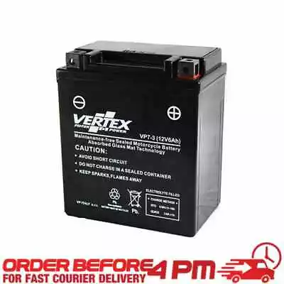 Vertex Gel Battery For Suzuki GZ 125 Marauder 1998 - 2013 Code YTX7L-BS • £33.81