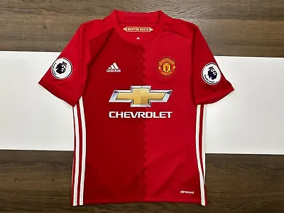 Adidas Youth Size M Red Climacool #6 Paul Pogba Shirt Manchester United Jersey • $22.49