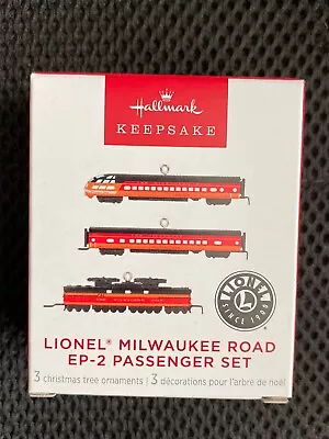 Hallmark 2023 Lionel Milwaukee Road Ep-2 Passenger Train Set Miniature Ornament • $13.99