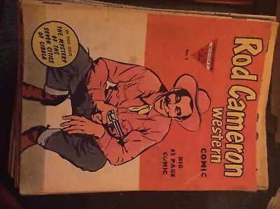 £10 • Buy Old 1952 Western American Comic Book Rod Cameron No 3