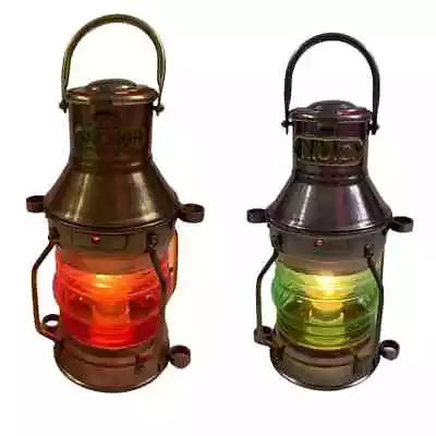 Copper Finish Nautical Maritime Electric Ship Lantern Marine Boat Light Decor/ • $92.07