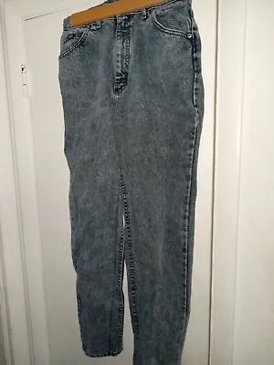 Vintage Lee Riders Stone Wash Union Made In USA 34 X 32  Jeans RN 34783 • $8