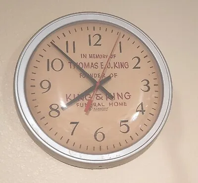 Funeral Home Advertising Clock Vintage • $149