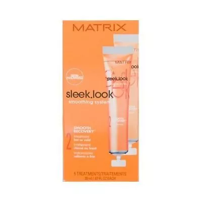 Matrix Sleek Look Smoothing System 2 Recovery Treatment 5x 0.67 Oz  • $18.95