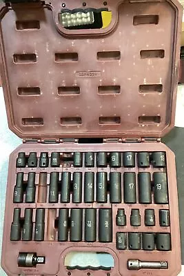 Matco SBP422V 42 Piece SAE & Metric Impact Socket Set 3/8  Missing 3 Sockets • $244.99