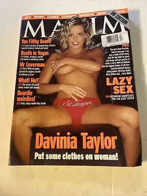 Maxim Magazine UK Edition December 2000 Excellent Condition • $7.99