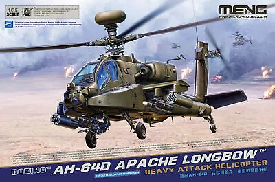 MENG 1/35 Boeing AH-64D Apache Longbow Heavy Attack Helicopter • $110.21