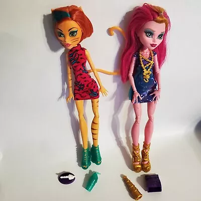 Monster High Freaky Field Trip Gigi Grant+ Toralei Dolls 2012 • $30