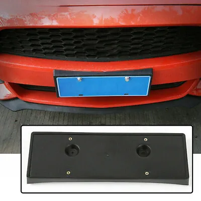 Black Front Bumper License Plate Bracket Mount Holder For Ford Mustang 2015-2023 • $39.98