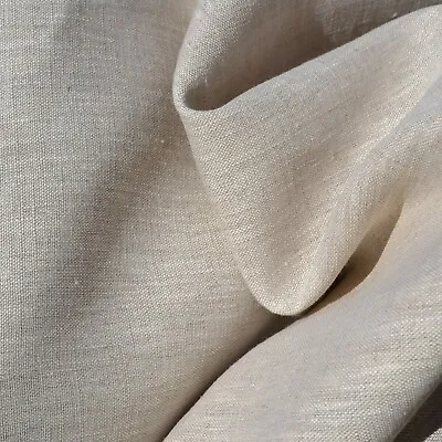 Textiles Français 100% Linen Fabric - Natural 150 Cm/59  Wide - Per Metre • £18.95