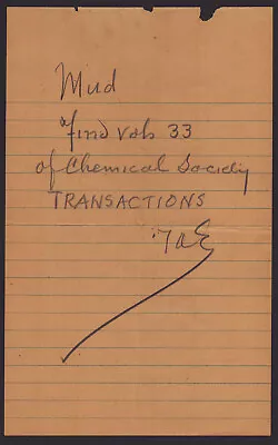 Thomas A. Edison - Autograph Note Signed • $1400