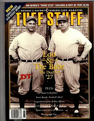 Used Tuff Stuff Aug 1995 Babe Ruth Lou Gehrig • $8.53