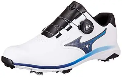 MIZUNO Golf Soft Spike Shoes NEXLITE GS BOA 51GM2115 White Navy US9.5(26.5cm) • $129.24