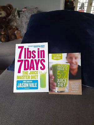 2 X Jason Vale Juice Diet Books (7lbs In 7 Days & 5:2 Juice Diet) • £4.99