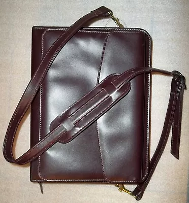 Franklin Quest 7-Ring Zipper Binder / Planner Classic W Long Strap Leather • $75