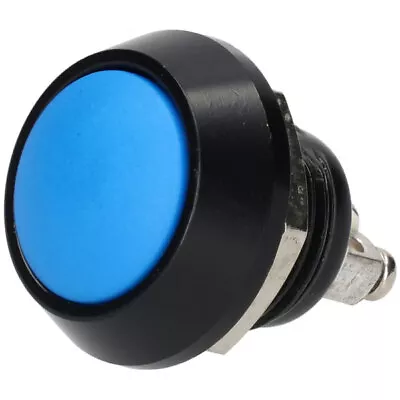 R-TECH 524572 12mm IP65 Vandal Resistant Switch SPST Off-On Blue Button • £7.46