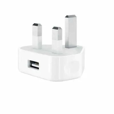 Usb Wall Charger Mains Plug Adapter For Mobile Phone X 8 Plus 7 6 5 Ipod Ipad Ce • £8.99