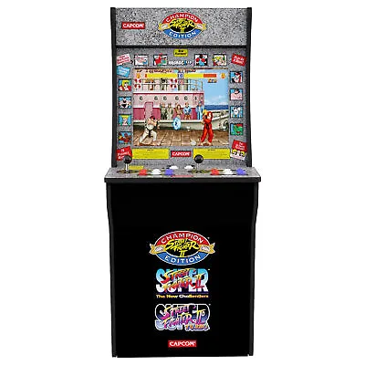 Arcade 1Up Street Fighter 3 In 1 Retro Video Game Cabinet With Riser • $299