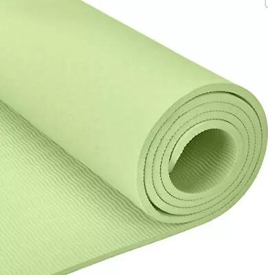 Yoga Mat Amazon Basics Exercise Fitness Green Physio Pilates Gym Non Slip Soft • £8.49