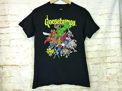 Mad Engine Goosebumps Graphic Shirt Mens M Black Monsters Horror R.L.Stine NWOT • $23.80