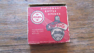 Vintage  Star X  Stationary Bottle Opener    Drink Coca-cola  • $15