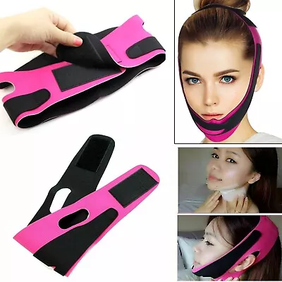 Face V-Line Slim Chin Anti-Aging Strap Cheek Belt Lift Up Mask Slimming Band • £3.29