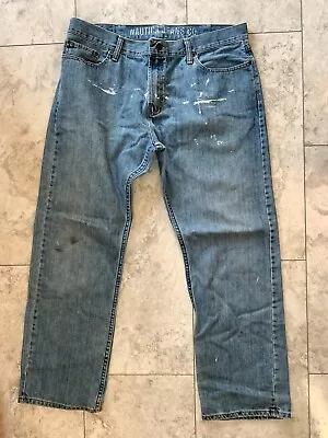 Vintage Nautica Mens Work Jeans 38 X 32 Distressed Made In Mexico • $14.99