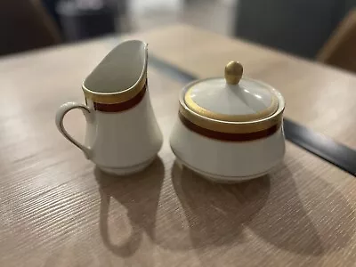 Vintage Mikasa Creamer And Sugar Bowl Set (L2824) • $35