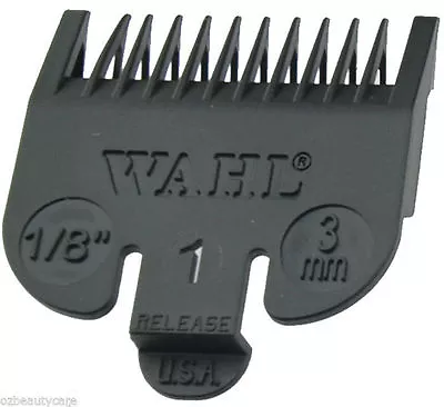 Wahl Black Clipper Comb Attachment #1 1/8  (Sterling 4 Super Taper) WA3114 • $12.90