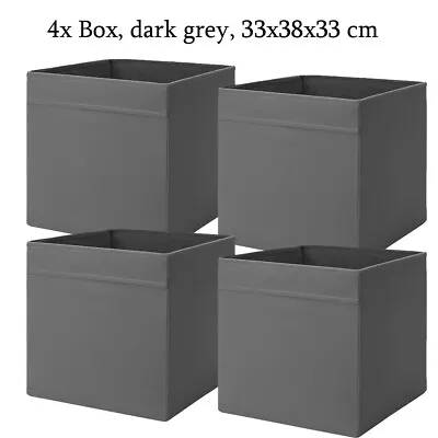 IKEA DRONA Storage Boxes Magazine Kallax Shelf Drona Box Toy Expedite Unit Grey • £22.99