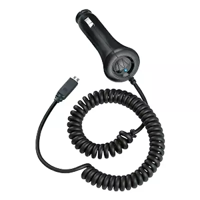 Original Motorola Micro-USB Car Charger BLACK SYN1830A • $8.36