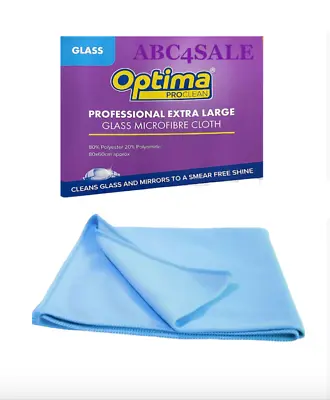 Pack Of  10 Optima ‘Glass’ Professional XL Microfibre Cloth - Free Delivery • £15.99